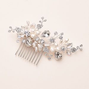 Dareth Colburn AUDRA PEARL & CRYSTAL COMB never worn